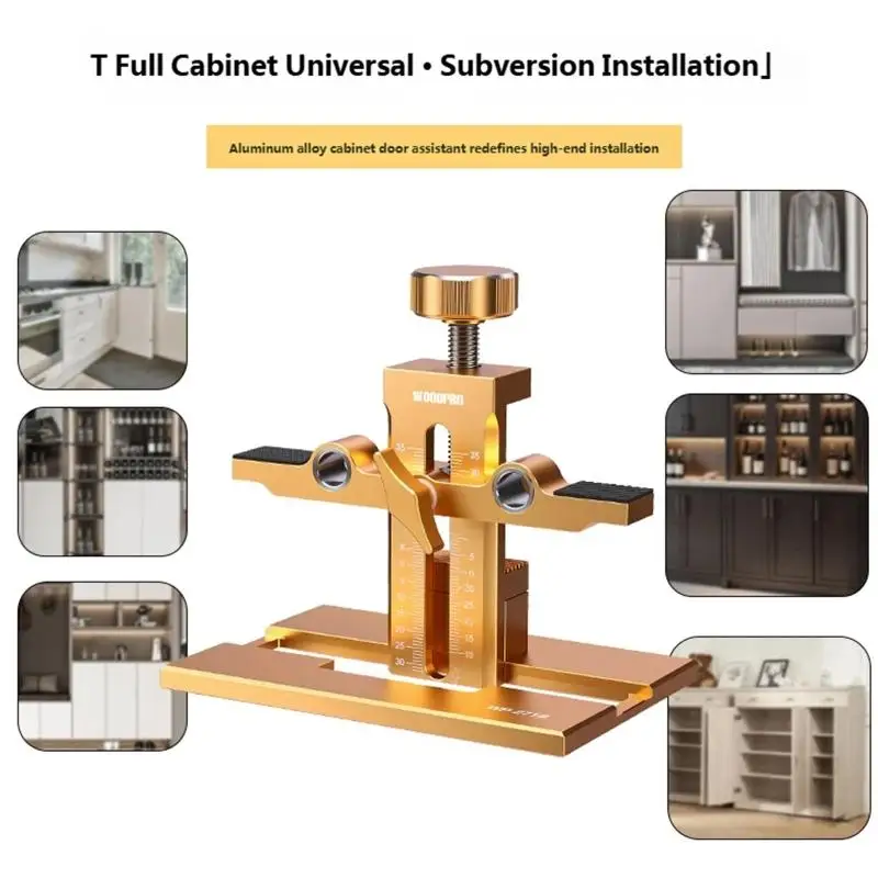 Cabinet Door Installation Locator Cabinet Multipurpose Carpentry Framework Support Arm Cupboard Mounting Clamp D2RD