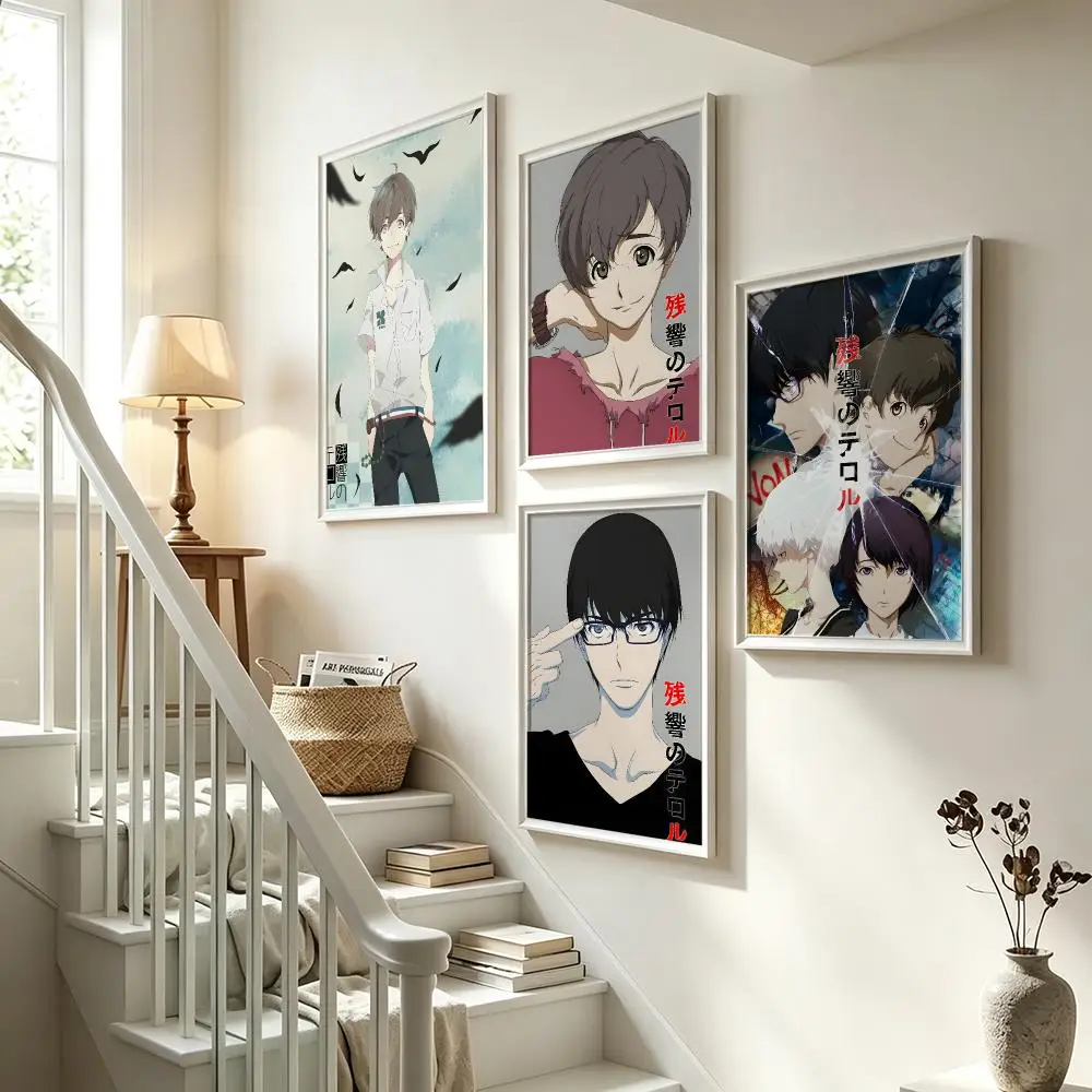 anime Terror in Resonance Poster Poster HD Waterproof Self-adhesive Art Print Wall Decor for Bedroom Living Room Gift