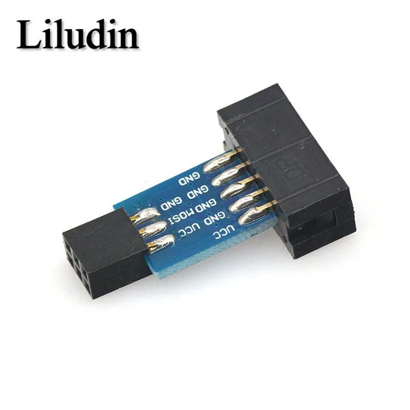 10Pin To 6PiN Convert To Standard 10 Pin To 6 Pin Adapter Board For ATMEL STK500 AVRISP USBASP ISP Interface Converter AVR