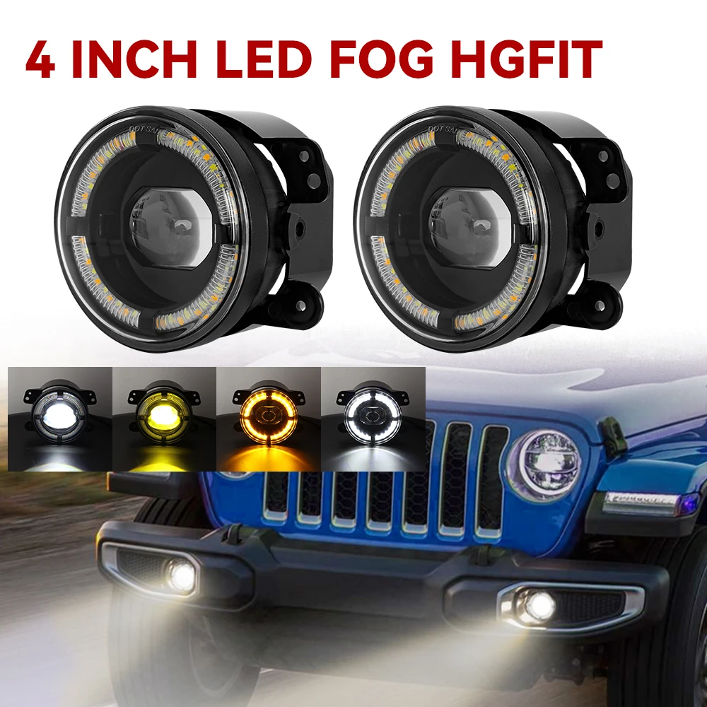 2Pcs 4 Inch Led Fog…