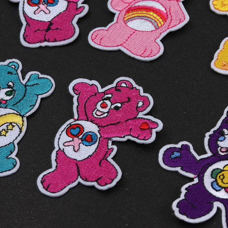 Cartoon cute little bear Iron On Patch Embroidered Applique Sewing Clothes Stickers Garment Apparel Accessories Badge