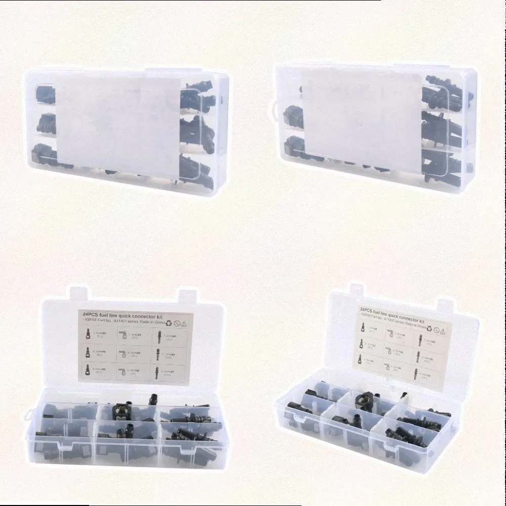 Fuel Connector for Quick Connect Kit Fuel Line Connector PA12 Nylon Material Audible for Click Lock Tool-free Installation