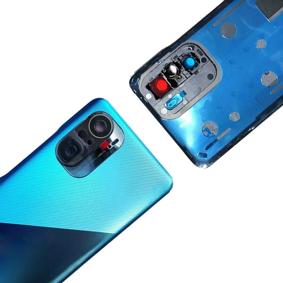 NEW For Xiaomi Poco F3 Back Battery Cover Glass Panel Rear Housing Door Case+Camera Lens For Poco F3 Battery Cover