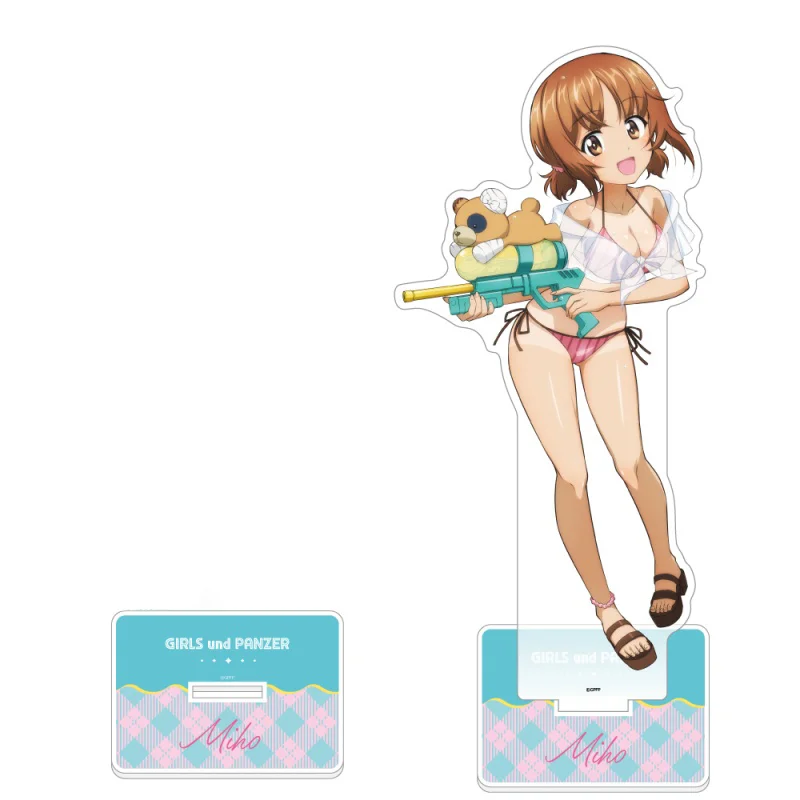 Girls und Panzer GuP Erika Anchovy Mika Marie Alice 15cm Acrylic Stand Desk Ornament Anime Model Keychain Cosplay Props Gifts