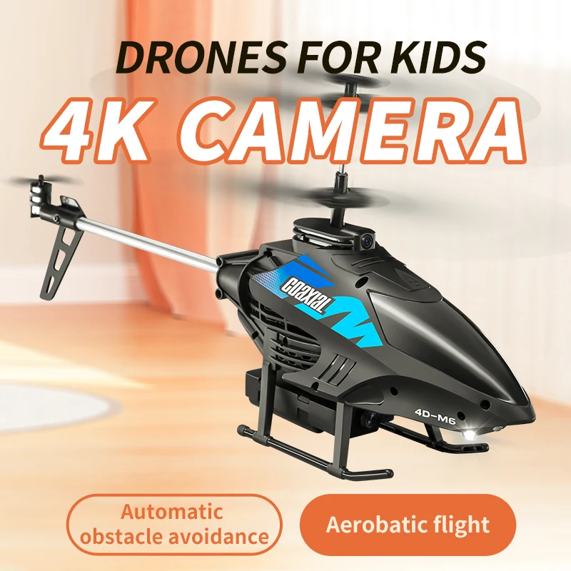 RC Helicopter  Altitude Hold Aerial photography 4K HD Camera Remote Controlled Aircraft WIFI FPV  RC Drone Kids Toy