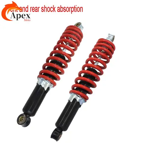 Imagen 1 del producto Amortiguadores delanteros y traseros de motocicleta de 250mm y 310mm, adecuados para piezas de tracción en las cuatro ruedas de kart ATV de 50cc a 250cc