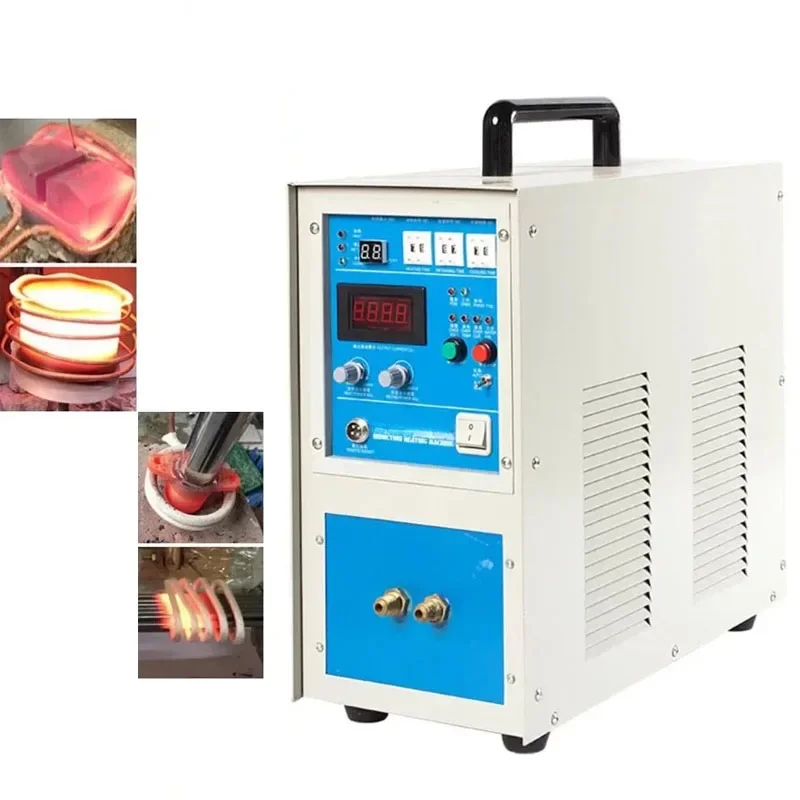 

200-600A High Frequency Induction Heating Machine Welding Machine Metal Quenching Coil 15KW Small Frequency Smelting Furnace