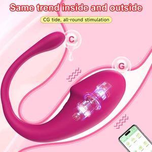 Vibrador de Controle Remoto para Casais, Vestível Ovo Vibratório, Ponto G, Estimulador do Clitóris, Brinquedo do Sexo Feminino, APP, 9 Modos 8 principais vendas orgasmo com vibrador - №2