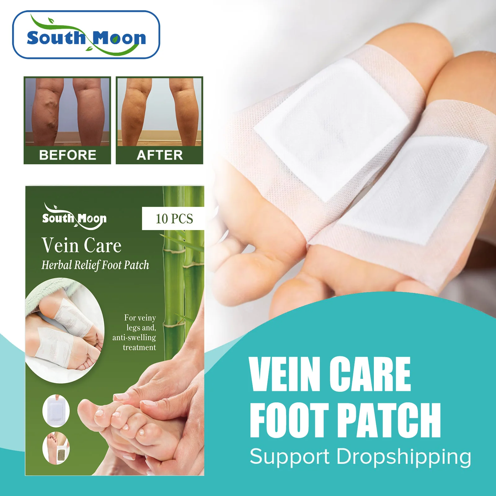 

Varicose Veins Patch Removal Phlebitis Anti Swelling Smoothen Earthworm Legs Improve Blood Circulation Spider Veins Foot Sticker