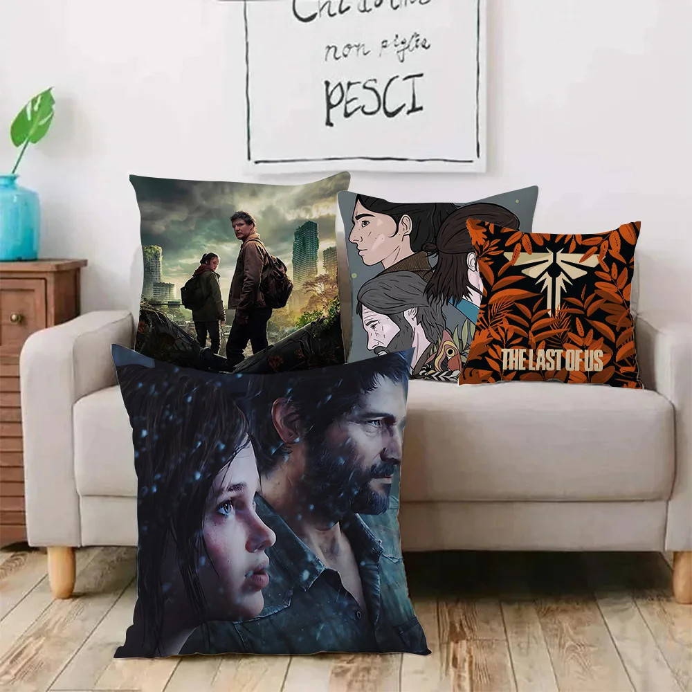 Game The Last of Us Pillow Covers Cartoon Sofa Decorative Home Double-sided Printing Short Plush Cute Cushion Cover