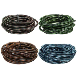 1M/Lot 8mm Braided PU Leather Cords Round Colorful Rope For Ornament Making DIY Crafts Material Clothing Charm Accessories