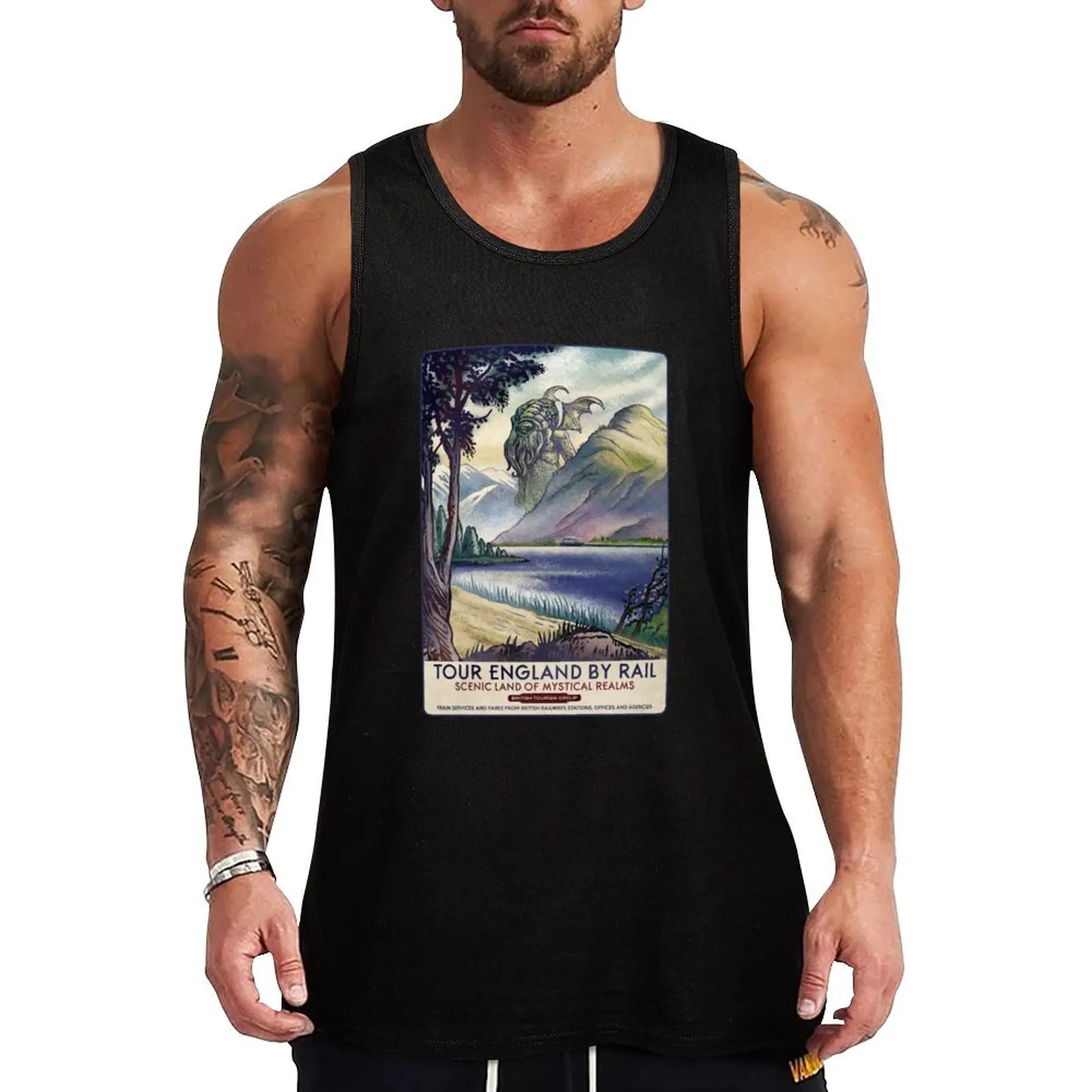 

Music Vintage Horror Call Cthulhu Game Cool Graphic Gift Tank Top anime gym running shirt underwear