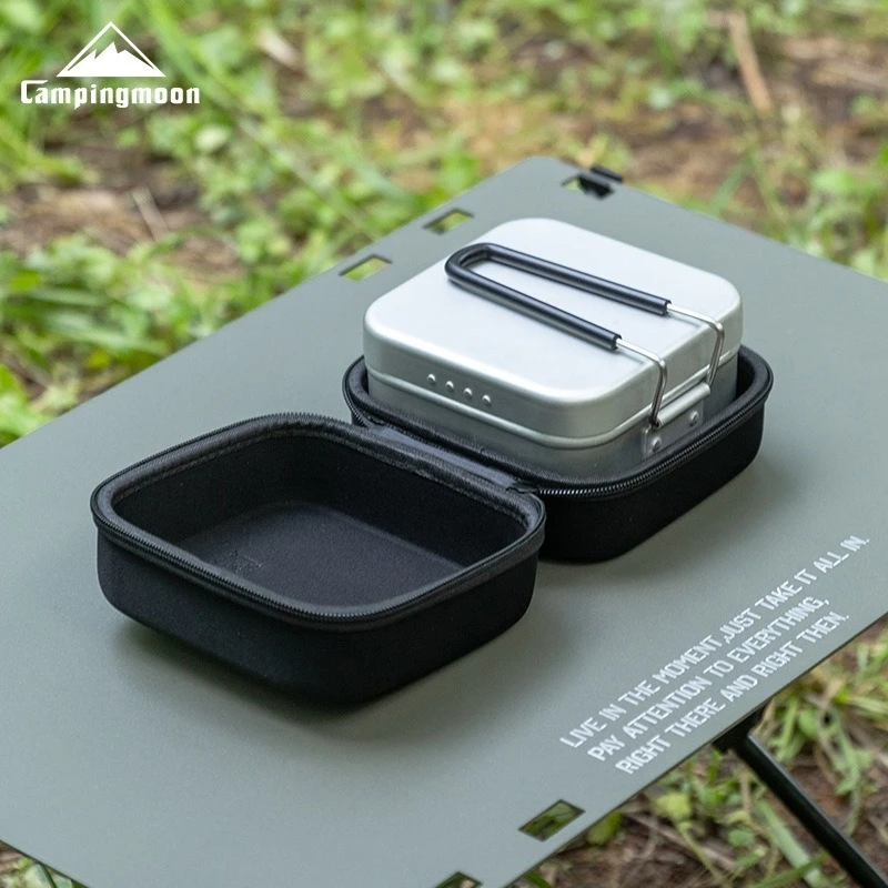 CAMPINGMOON New Cheap S-1313-B Outdoor Camping EVA Square Lunch Box Storage Bag, Impact Resistant and Insulated Bento Box Bag