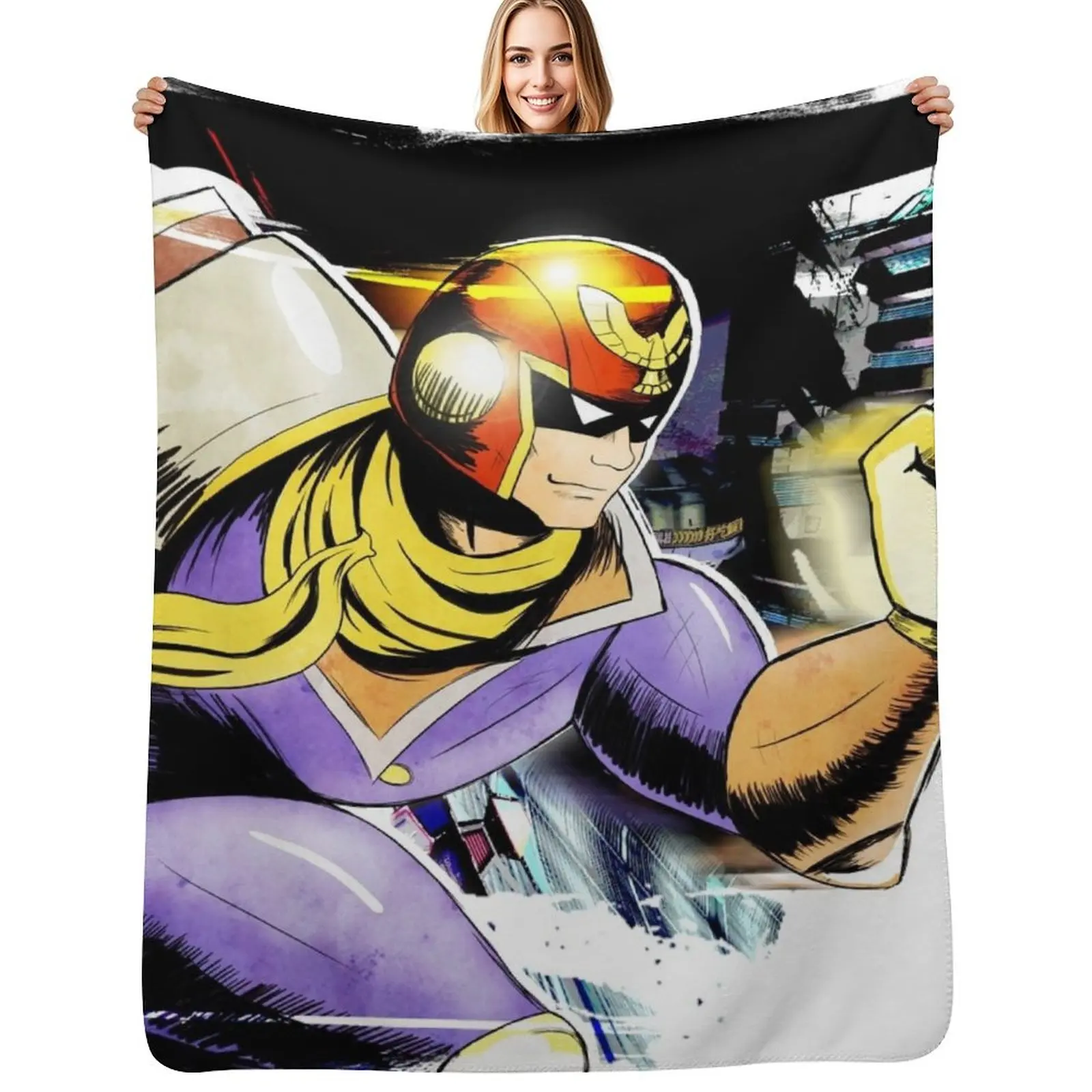Painted Falcon @kaphonie64 Throw Blanket Stylish Decor Blanket Gift for Friends Roommate