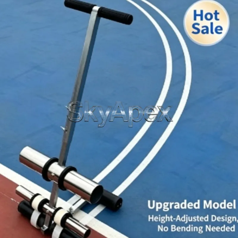 Reinforced Frame Hand Push Floor Tape Applicator Manual Striping Dispenser For Warehouse Workshop Safety Line Construction Jobs