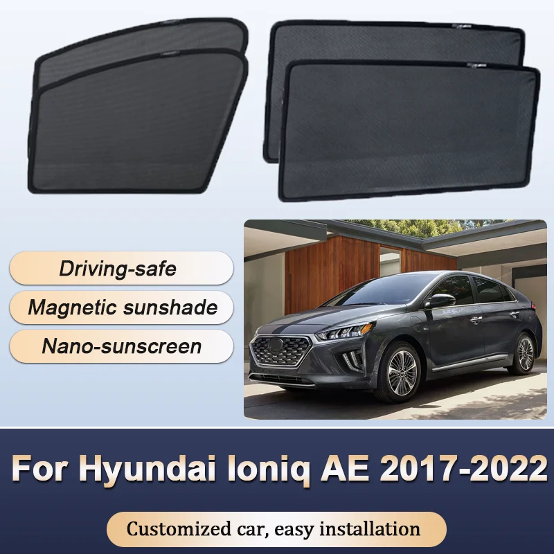

Sun Shades For Hyundai Ioniq AE 2017 2018-2022 Sunshades Magnetic Privacy Protection Visor Curtains Windows Auto Accessories