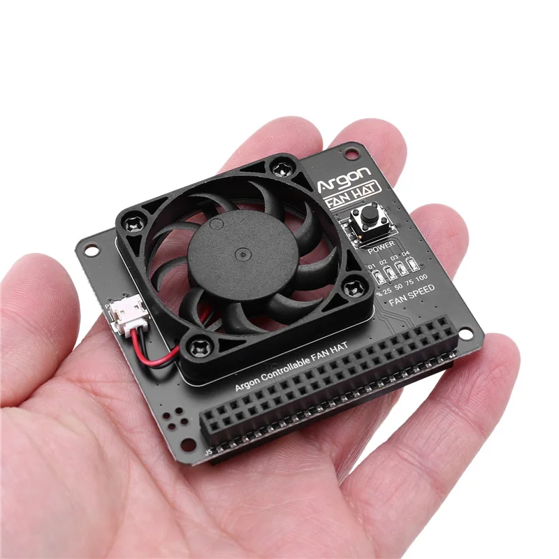 new-3x-argon-fan-hat-for-raspberry-pi-4-3-cooling-fan-with-software-adjustable-speed-40mm-big-fan-for-raspberry-pi4