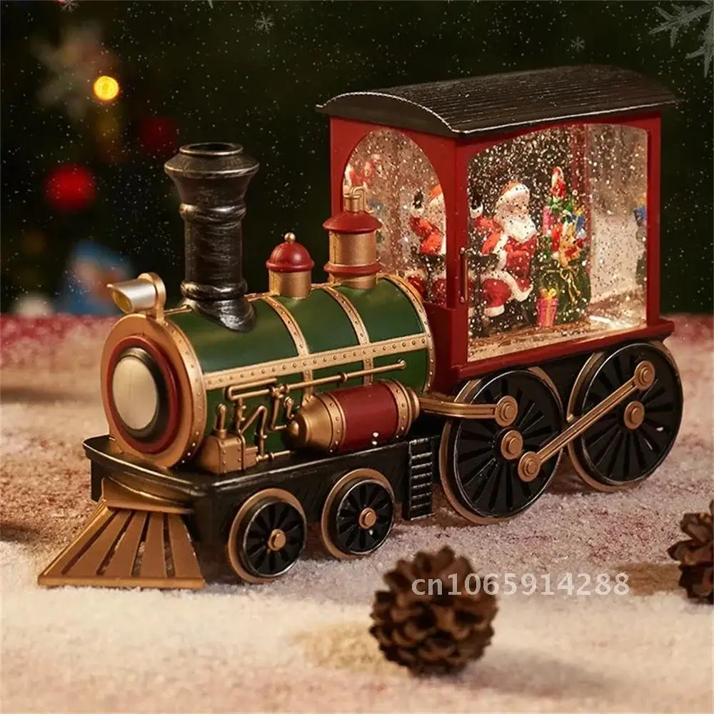 

Ball Gift Train Crystal Ball Ornament ,Christmas Gift Box Ornaments Christmas Lighting Decoration Train Eve Crystal Christmas