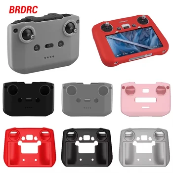 BRDRC Silicone Case for DJI Mini 4K/Mini 3 Pro/Mavic 3/Mini 2/Air 2S Drone RC-N1/N2/N3 Remote Control Protective Cover Accessory