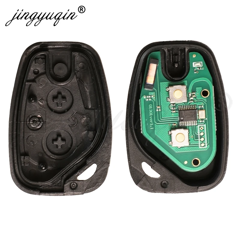 Jingyuqin 5 pz/lotto 91167009 portachiavi a distanza per Renault Traffic Master Kangoo Vauxhall Vivaro Movano 433MHz ID46 2btn lama non tagliata