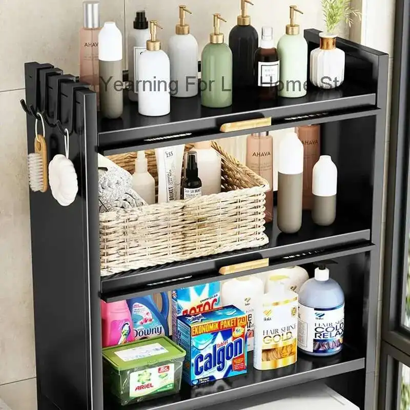 

Designer Rack Bathroom Organizer Wall Mounted Multifunctional Storage Show Shower Toilet Creative Vestidores Terrace Furniture