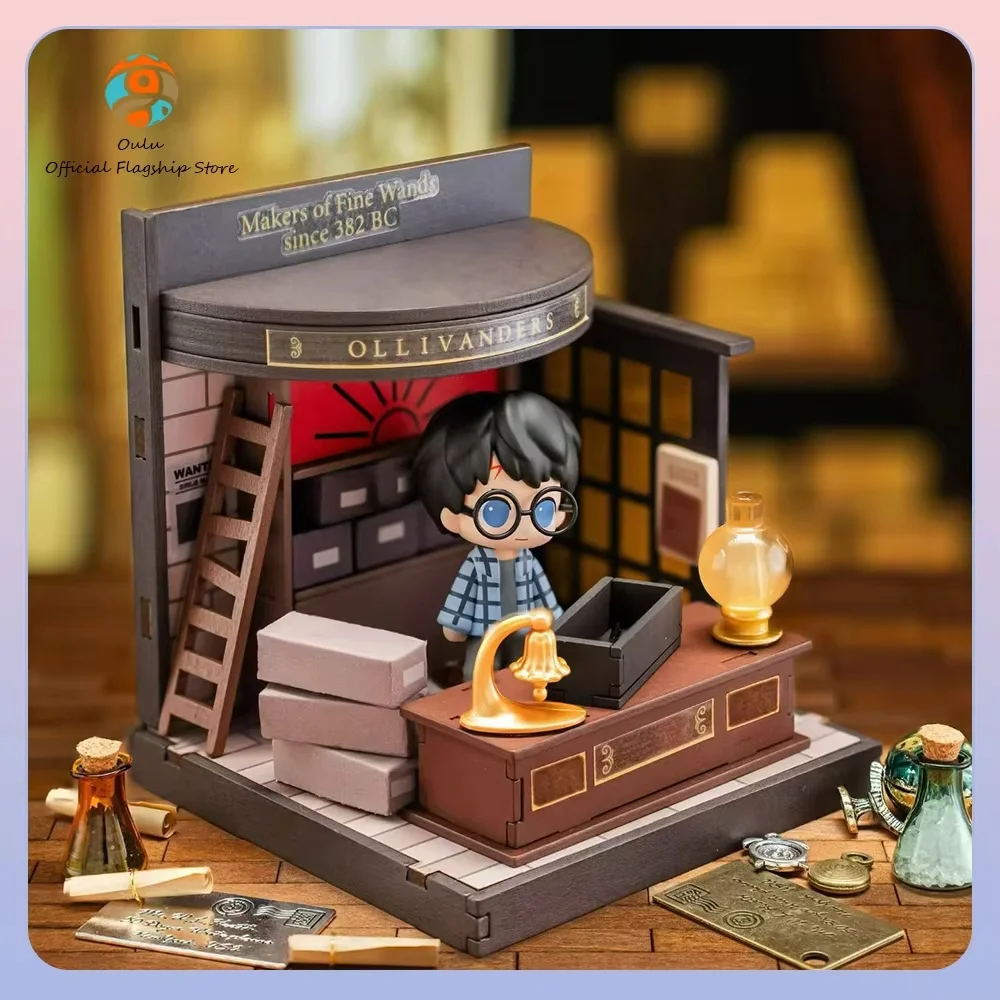 

New Genuine Harry Potter Blind Box Trendy Fun Action Figure Mystery Box Wizarding World Series Building Scene Decoration Gift