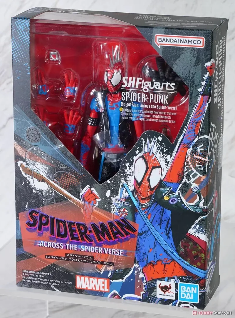 

Bandai Namco SHFiguarts Marvel Spider Punk Articulated Action Figure Collectible From Spider Man Across The Spider Verse