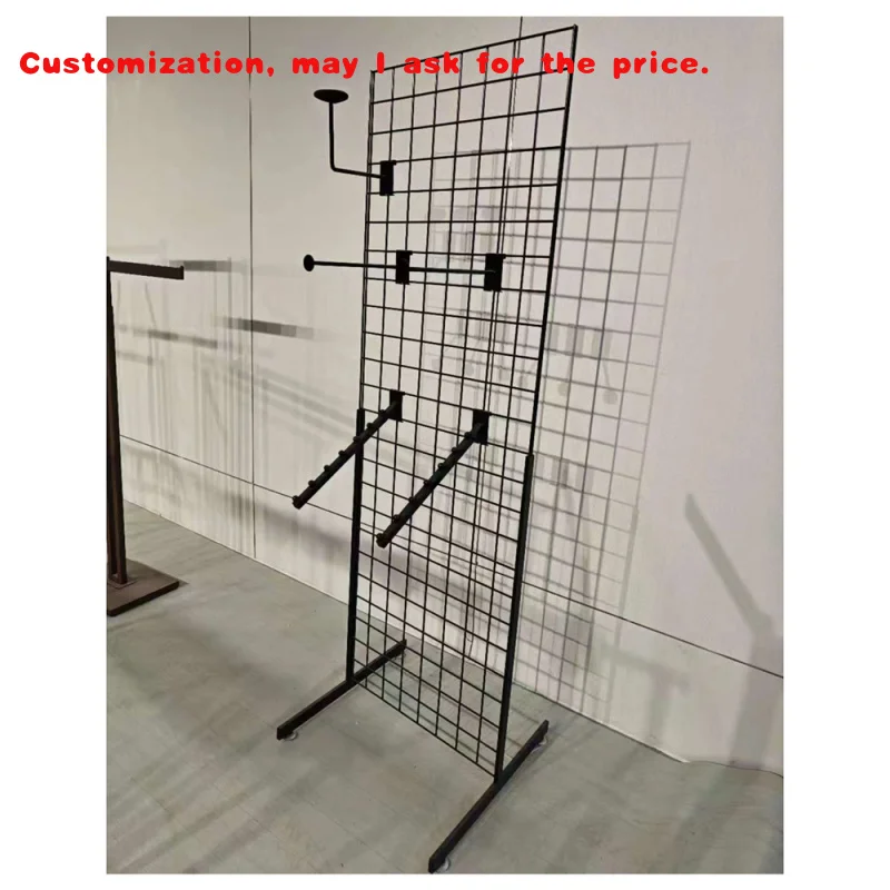custom.King Iron Factory Custom Store Fixture Metal Powder Coated Floor Sport Baseball Cap Display Rack
