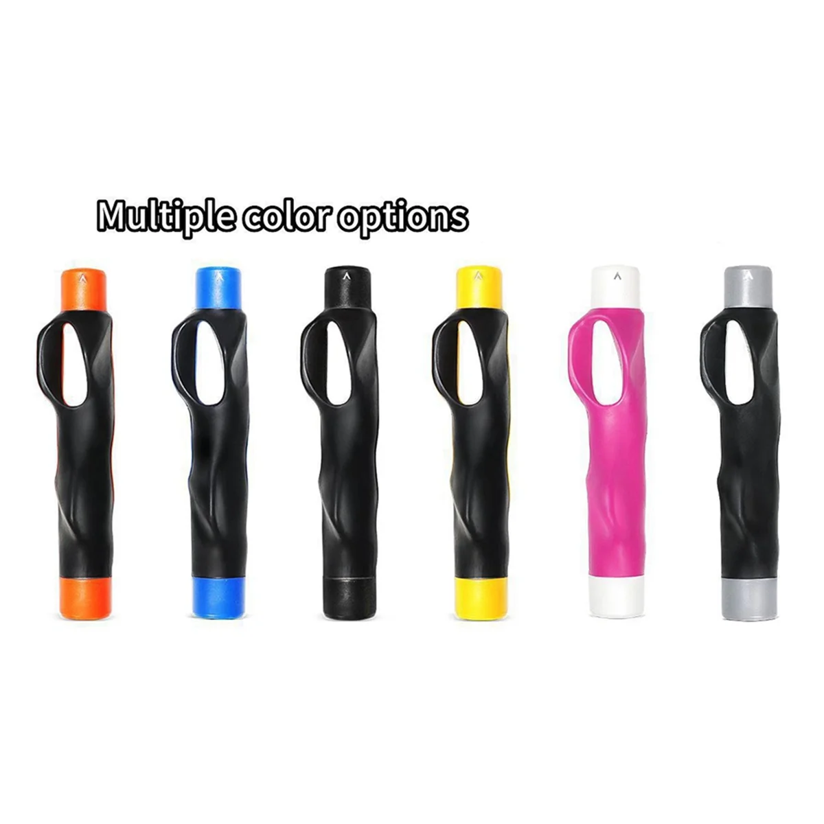 AT77 مساعد تدريب قبضة الجولف، مقبض نادي الجولف لمدرب قبضة التأرجح، اليد اليمنى اليسرى، أسود