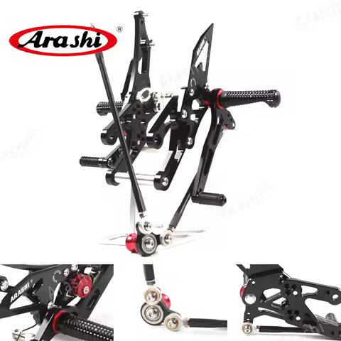 Arashi Adjustable Footrest For HONDA CBR1000RR 2004 2005 2006 2007 Foot Pegs Rider Rear Sets Rearset CBR 1000 RR 04 05 06 CNC