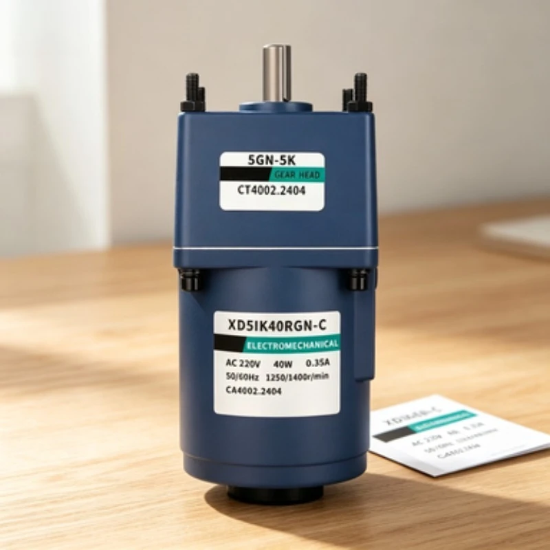 AC Motor 40W Single-phase Gear Reduction Motor Adjustable Speed Assembly Line Conveyor Motor