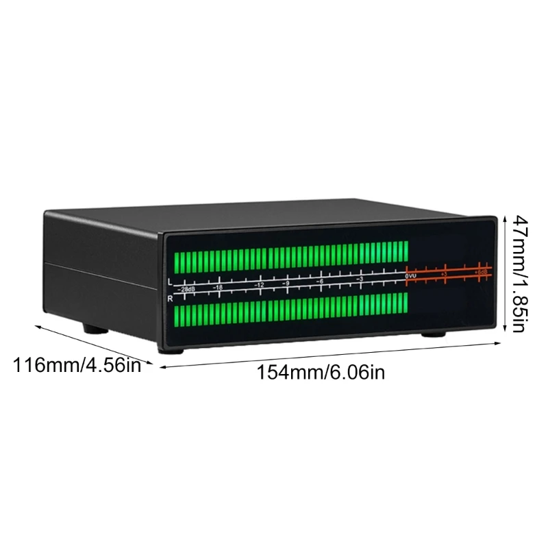 2 Channel Music Rhythm Visualizer, 20~20Khz Auditory Spectrum Analyzer 2x56bit N2UB