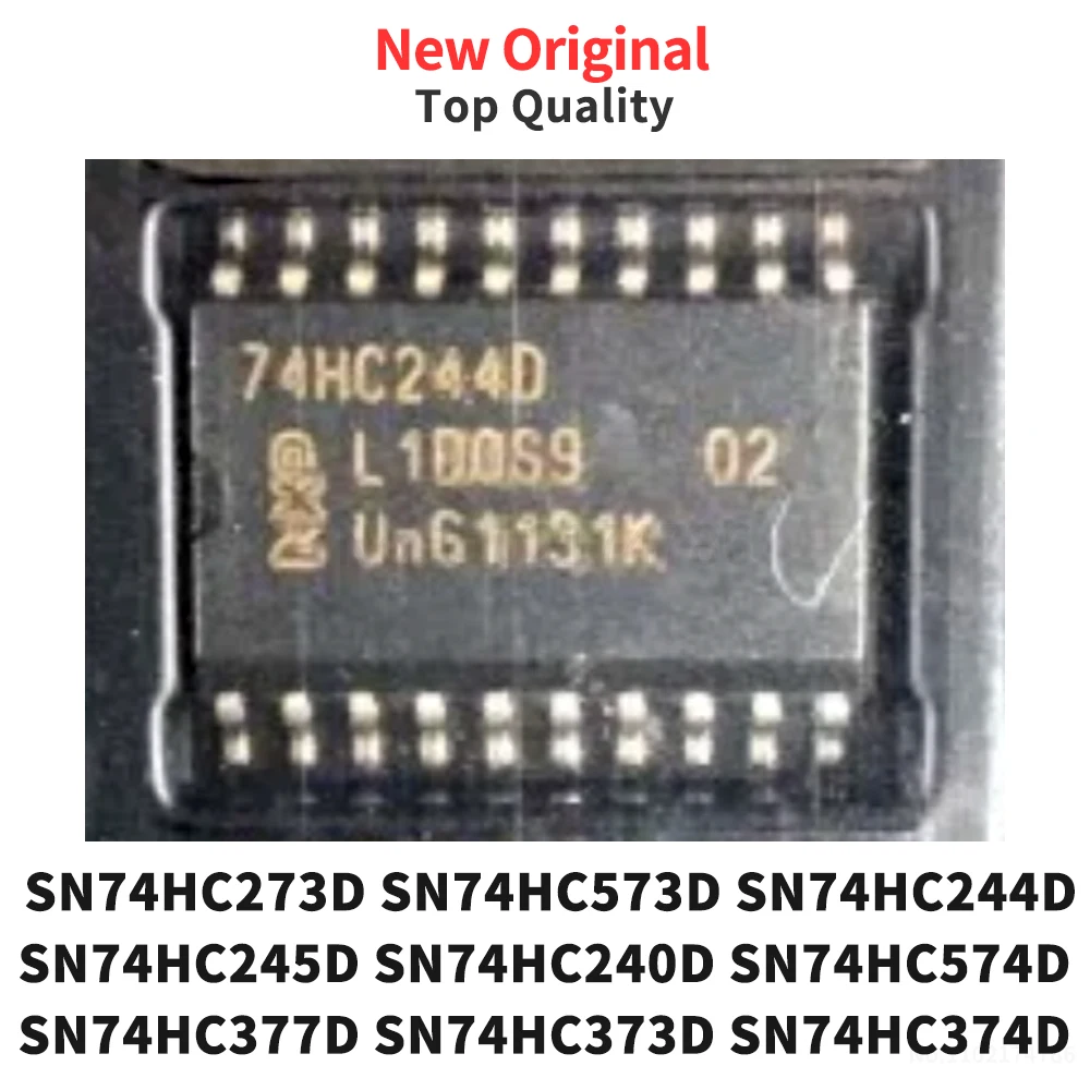 (10 Pieces) SN74HC273D SN74HC573D SN74HC244D SN74HC245D SN74HC240D SN74HC574D SN74HC377D SN74HC373D SN74HC374D SN74HC540D SOP-20