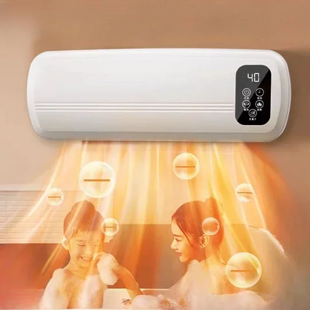 

Настенный обогреватель большой площади, энергосберегающий, быстрый нагрев, горячий и холодный, электрический обогреватель двойного назначения для ванной комнаты, бытовой, маленький