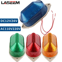 Luz de advertencia de señal de Flash LED-3051, 12V, 24V, 220V, luz indicadora, lámpara pequeña intermitente, luz de alarma de seguridad