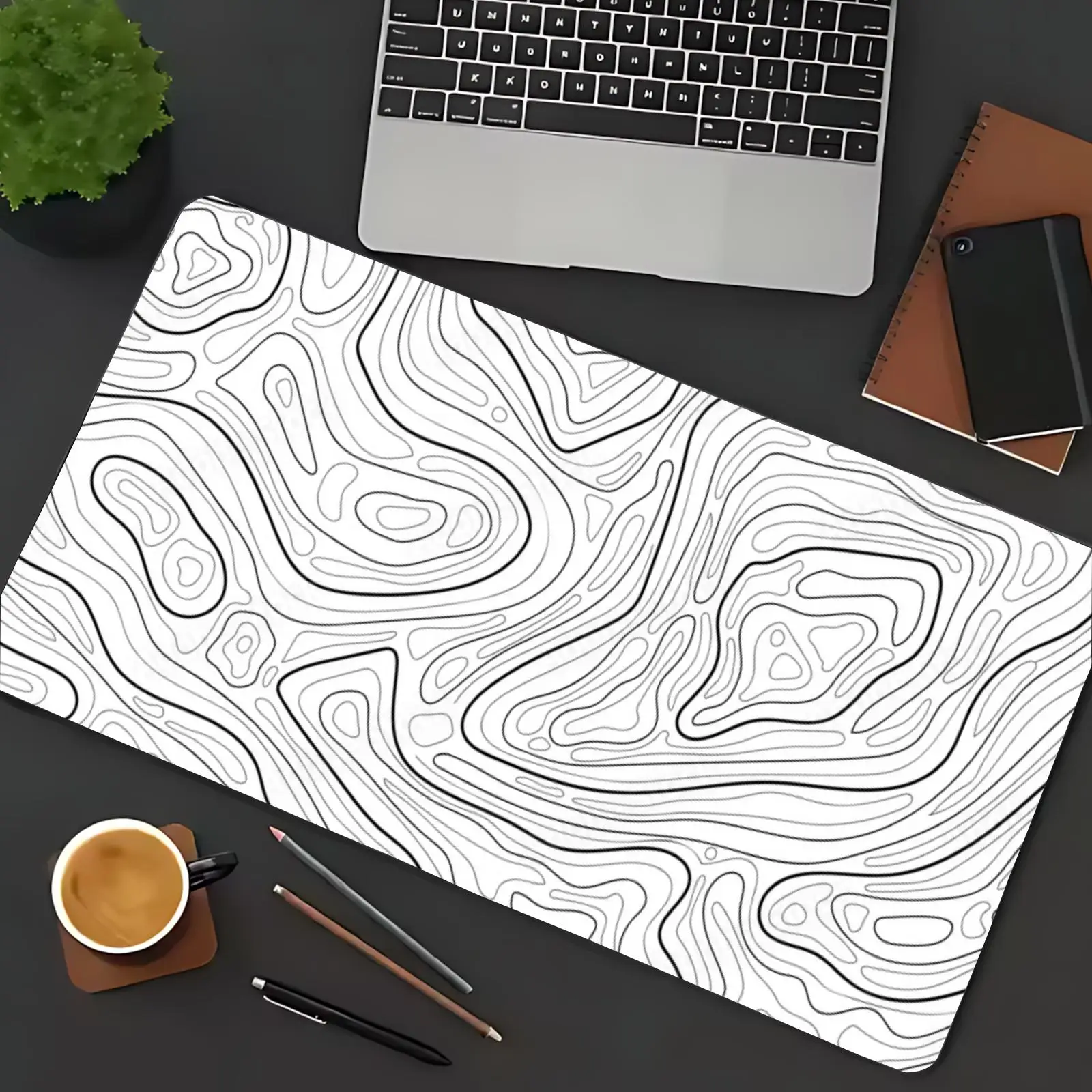 T-Topographic Mouse Pad Large Mouse Pad,Smooth Surface, Suitable For Office Use And Gaming