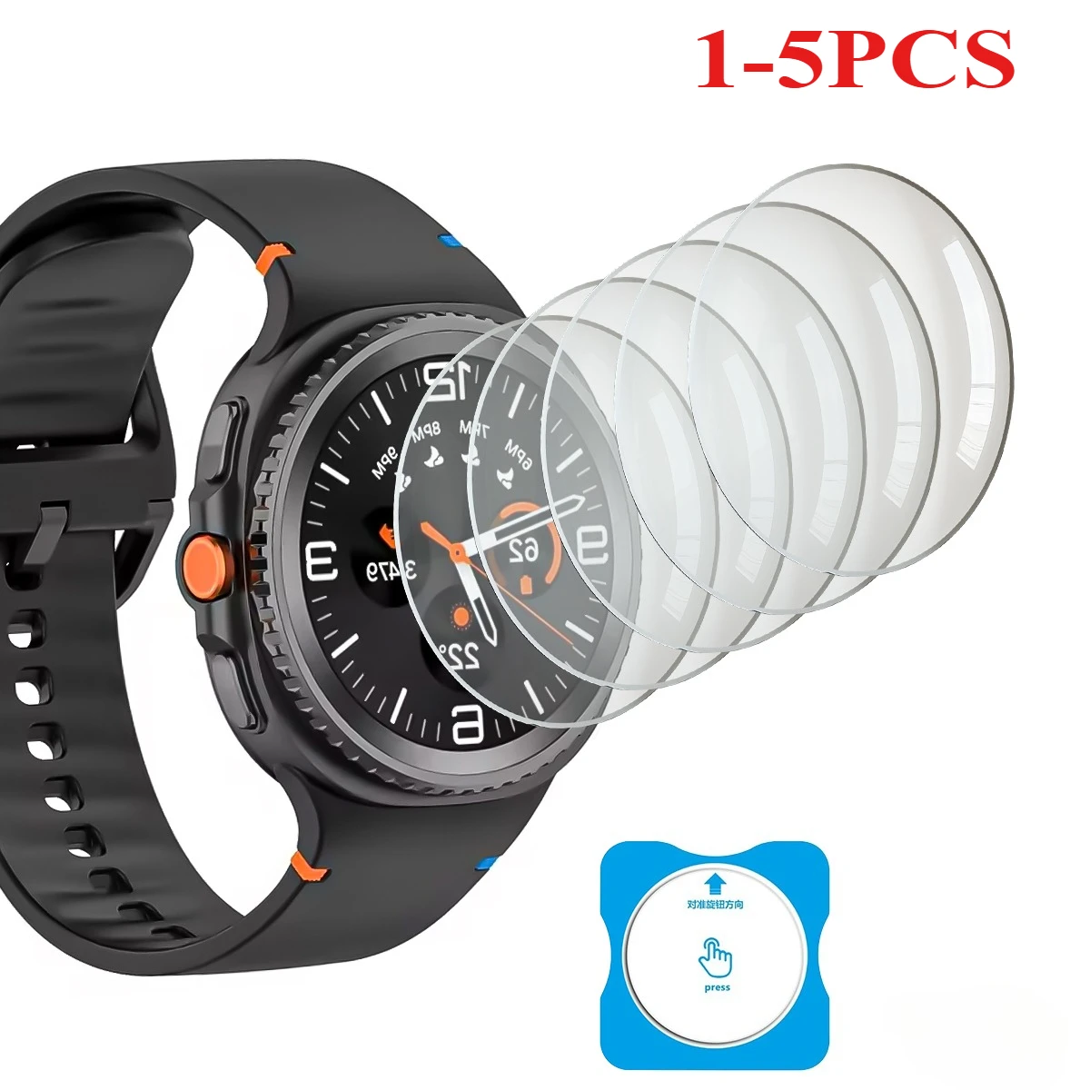 Tempered Glass Protectors For Samsung Galaxy Watch7/8 40mm 44mm/Watch 8 Classic 46mm Anti-scratch Screen Protector Glass Film