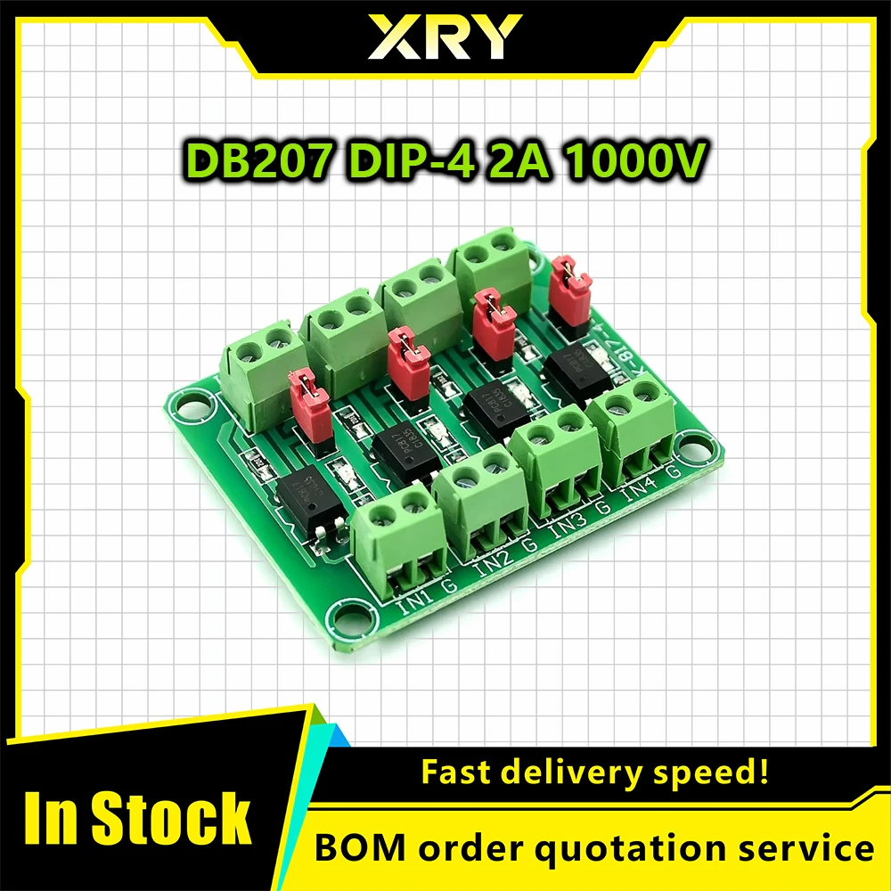 XRY 2/4/8-channel Voltage isolation board PC817 optocoupler voltage control adapter driver module, two-way optoelectronic isolat