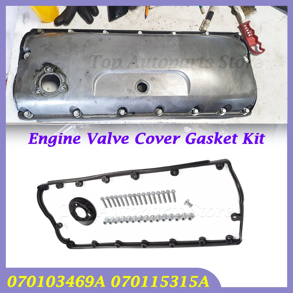 Para Transporter VW T5 Touareg 2,5 AX AXD BAC pieza de válvula de repuesto Kit de junta protectora de válvula de motor 070103469 A 070115315 A