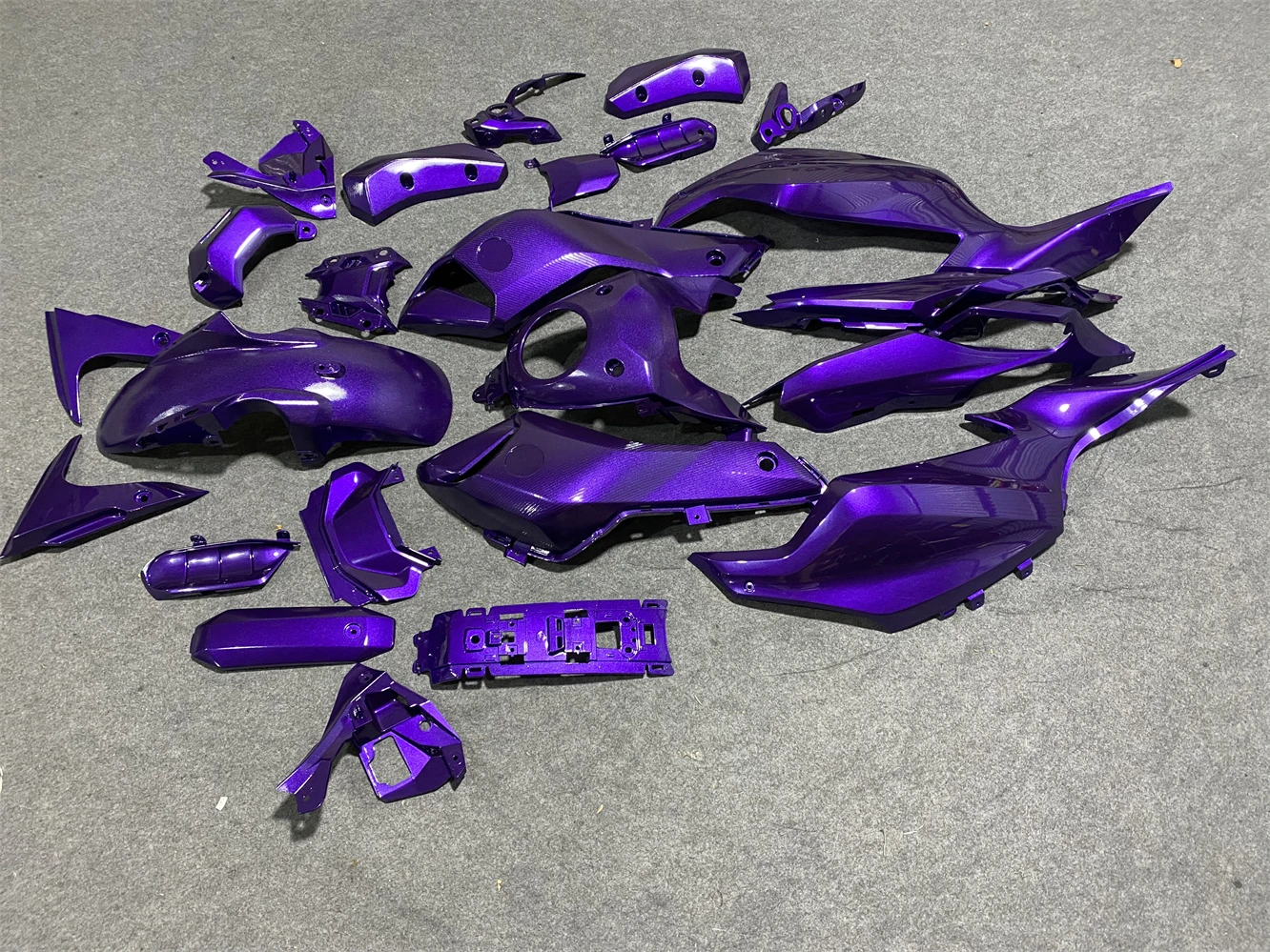 Motorcycle Fairings Kit for YAMAHA MT07 2012 2013 2014 2015 2016 2017 FZ-07 12-17 Injecion Cool Metallic all purple Bodywork Set