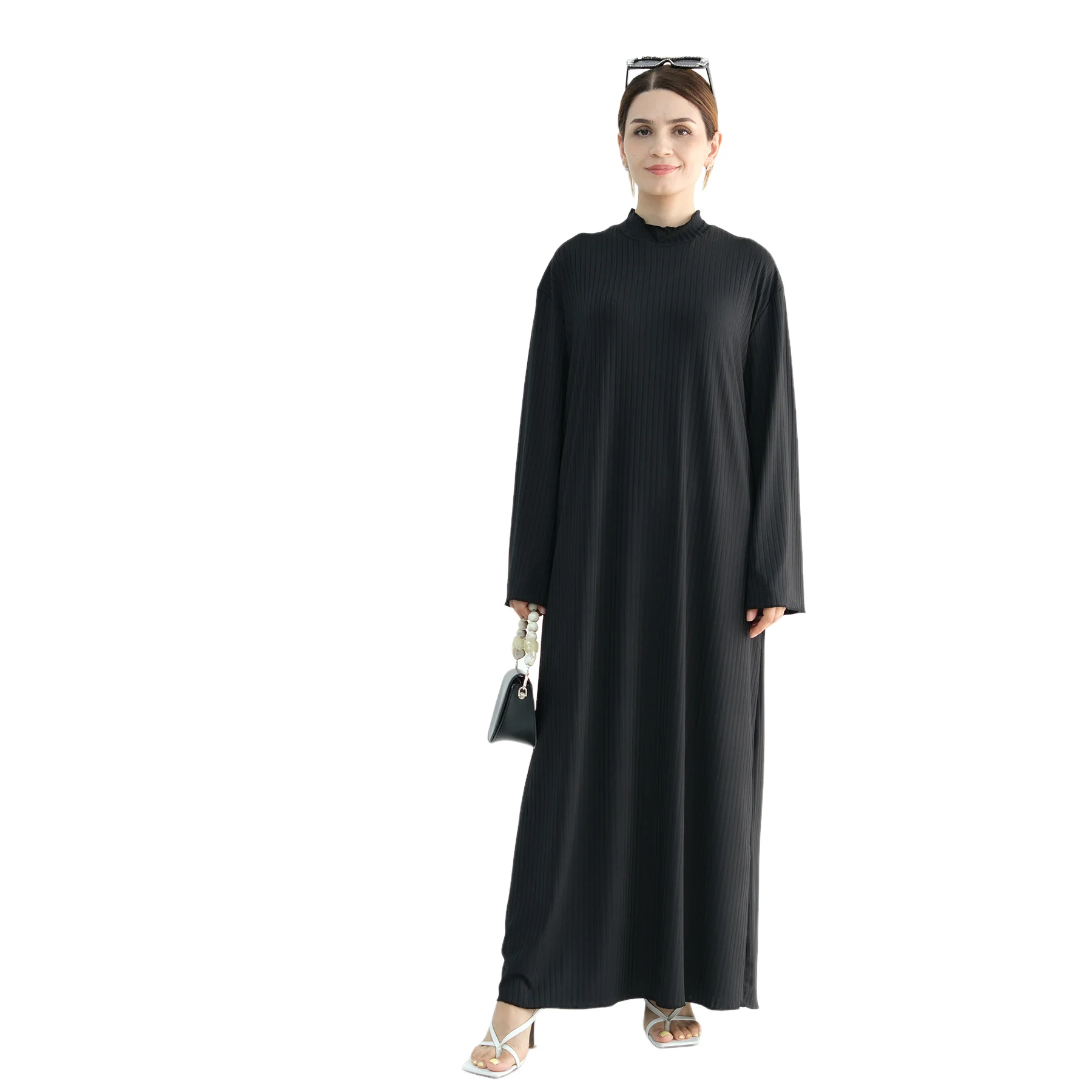 

Ramadan Knitted Abaya Dubai Kaftan Women Muslim Long Dress Caftan Marocain Robe Islam Clothing Vestidos Femme Musulmane Vestidos