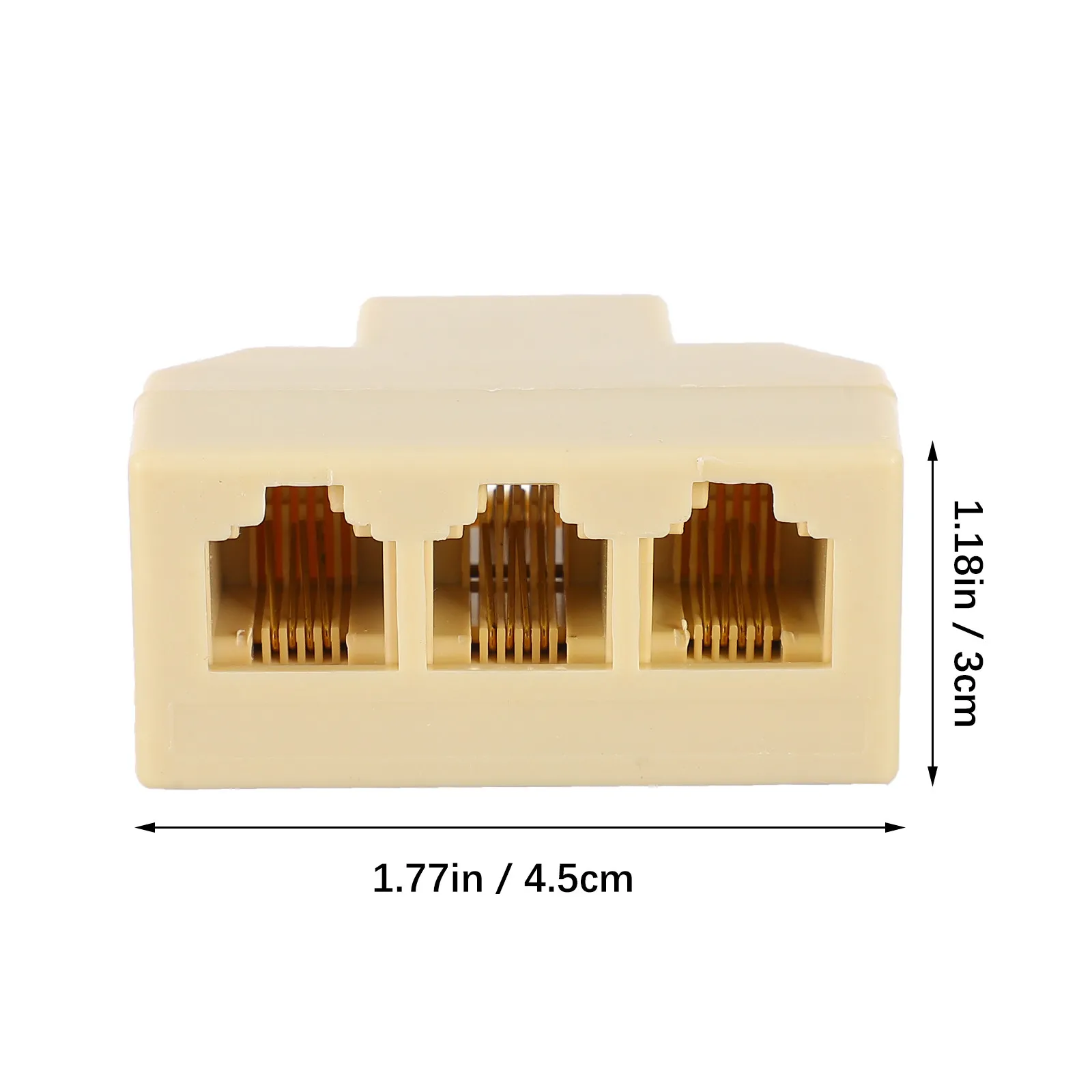 2 pcs RJ11 Male Female Adapter Telephone Landline Splitter Halloween Christmas New Year Office Worker Property Manager Plug