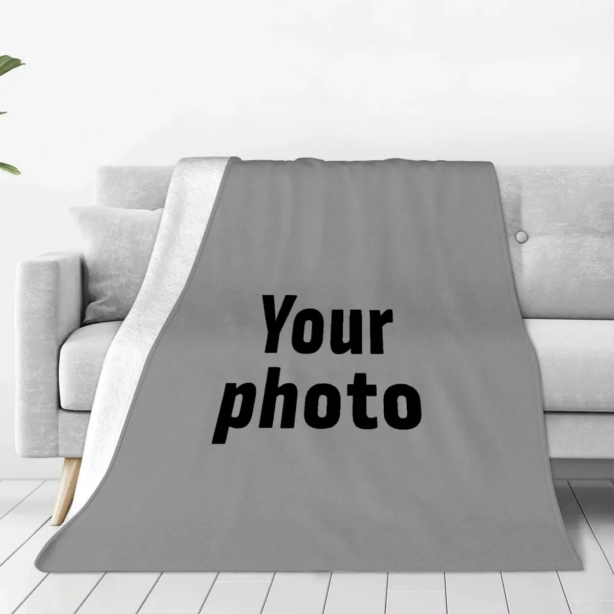 

Custom Photo 3D Printed Flannel Blanket Soft Home Camping Nap Leisure Blanket 2026 Christmas Gift for Home Decor
