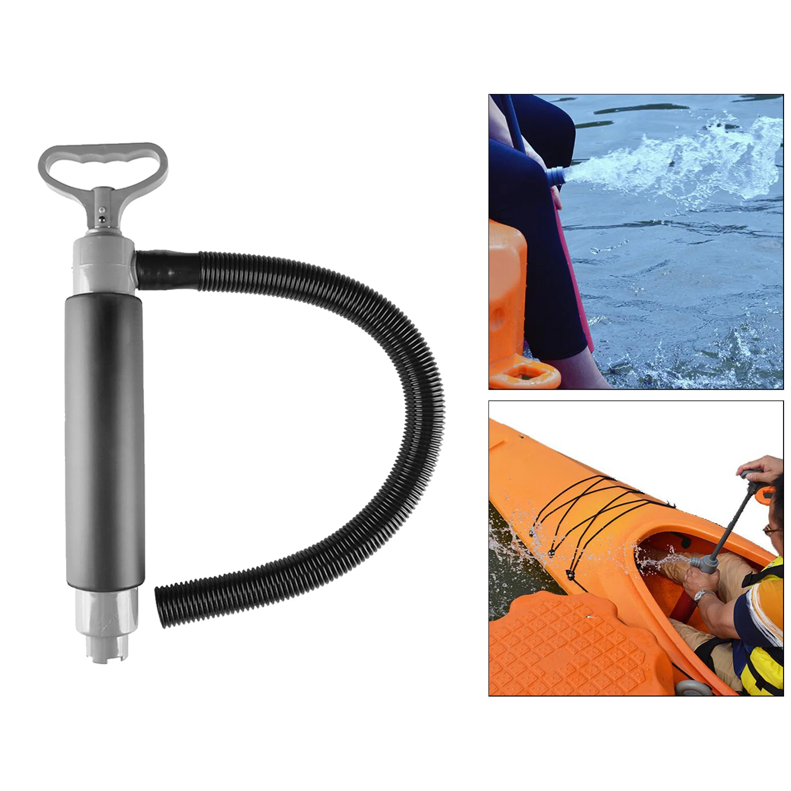 

Portable Bilge Pump, Emergency Manual Bilge Drainage Floating Water Pump With 60cm Hose for Kayak Canoe Boat