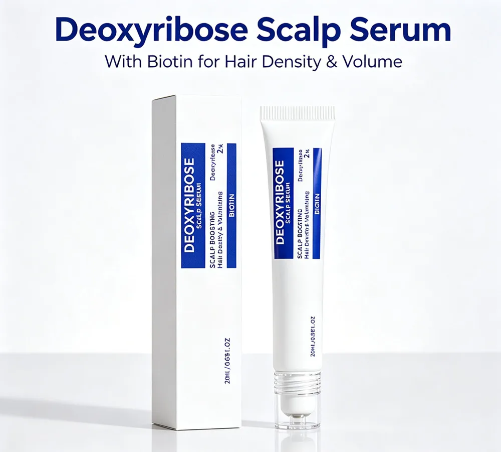 1-10Pcs Deoxyribose Advanced Hair Density Boost Serum Nourishing Scalp Roller Ball Essence Non-Greasy Soothing Scalp Treatment