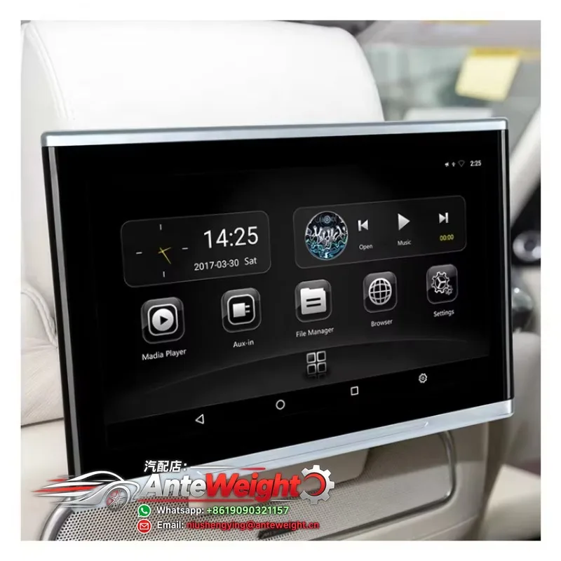 11.6In Touch Screen HD TV RV Car Rear Seat Entertainment Display Player Wifi Android Headrest Monitor