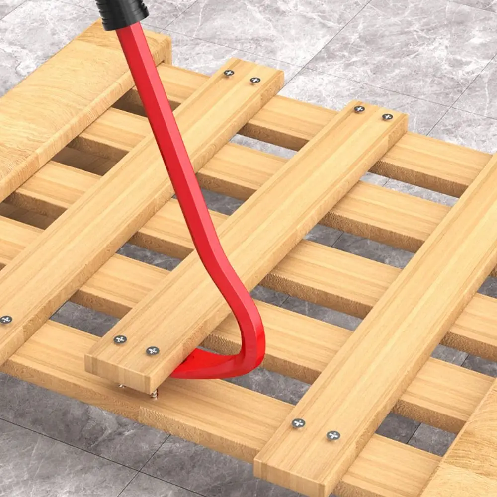 인체 공학적 프라이 바 노동 절약형 고경도 네일 리프터 고 탄소강 미끄럼 방지 핸들 타일 누워 도구 DIY 매니아