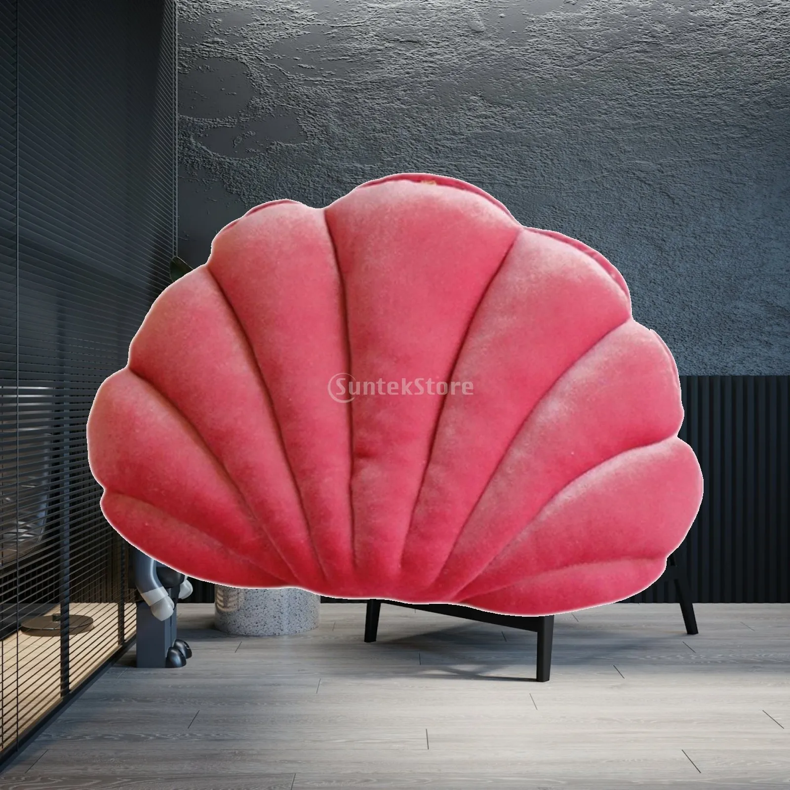 Plush Seashell Pillow for Bedroom Sofa Car Decoration PP Cotton Filled Cute Ocean Decor Throw Cushion for Living Room