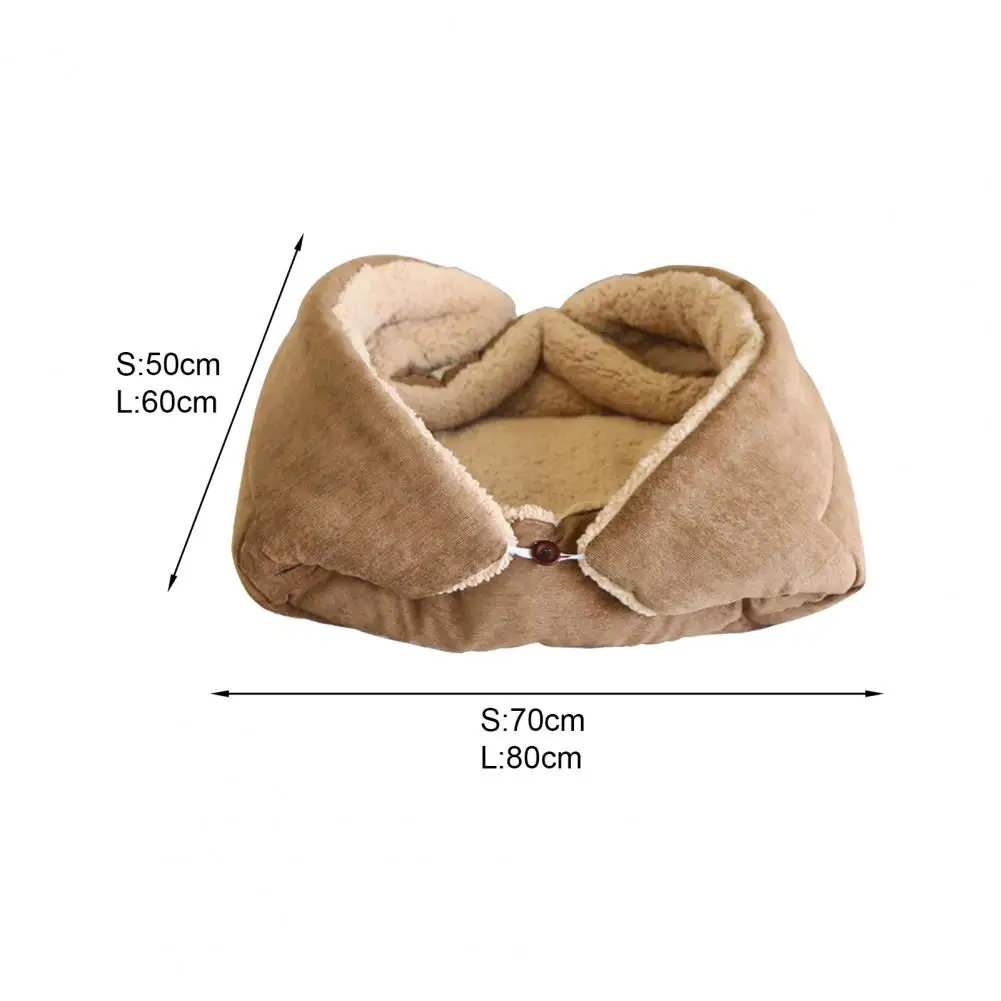 Premium  Cat Cushion Thickening Folding Pet Cat Bed Mattress Convertible Plush Pet Bed for Indoor