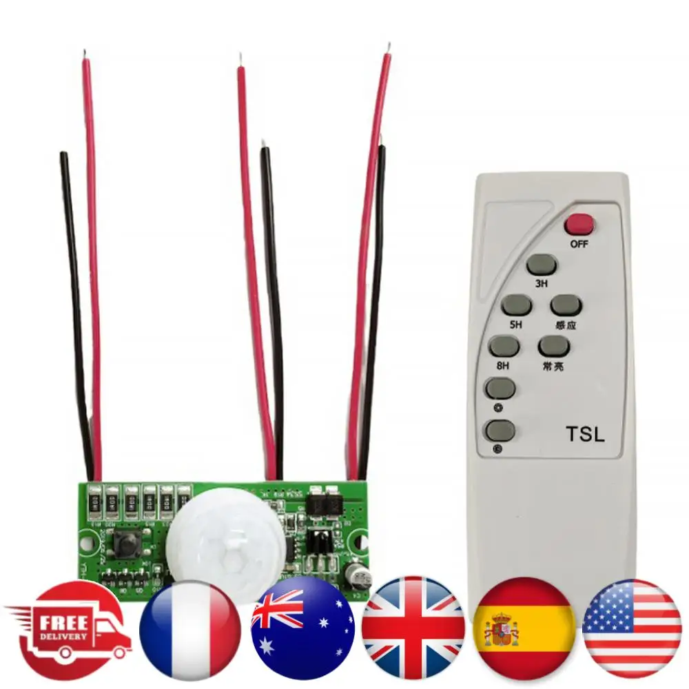 3.2 V 3.7 V ソーラーランプボードコントローラーモジュール赤外線人感ソーラー街路灯コントローラー回路基板リモコン付き